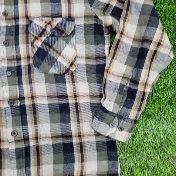 Vintage Ozark-Trail Button Shirt Medium 20x29 Shadow Plaid - Picture 14 of 16